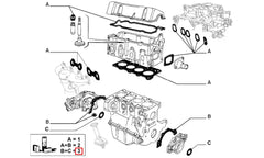 Grande Punto Motor Contası Takım Alt Şema
