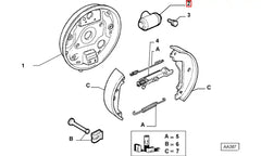 Doblo Arka Fren Merkezi Şema