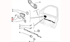 Albea Kapı İç Açma Kolu Şema