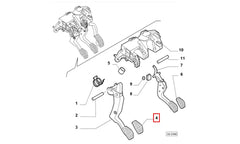 Grande Punto Fren, Debriyaj Pedal Lastiği Şema