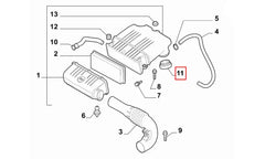 İdea Hava Filtre Kutusu Boğaz Lastiği Şema