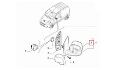 Fiorino Yan Ayna Camı Şema