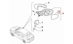 Egea Yan Ayna Camı Şema