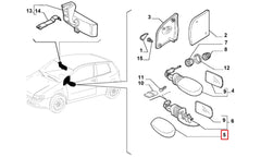 Punto Yan Ayna Kapağı Şema