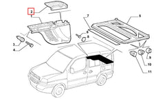 Doblo Hoparlör Kapağı Şema