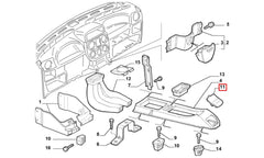 Doblo El Fren Konsolu Kapağı Şema