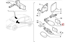 Punto Yan Ayna Kapağı Şema