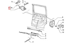Doblo Kapı Dış Açma Kolu Şema