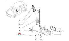 Stilo Yan Ayna Kapağı Şema