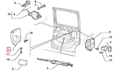 Doblo Kapı İç Açma Kolu Şema