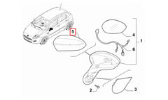 Linea Yan Ayna Kapağı Şema