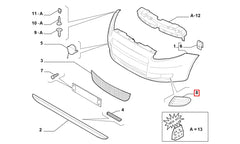Punto Sis Farı Kapak Plastiği Şema