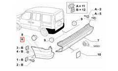 Doblo Arka Tampon Köşe Şema