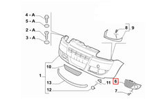 Doblo Sis Farı Çerçevesi Şema