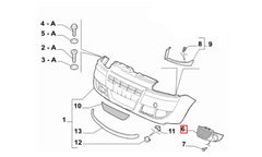 Doblo Sis Farı Çerçevesi Şema