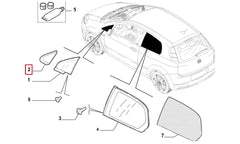 Grande Punto Kapı Ayna Köşe Plastiği Şema