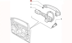Bravo Kapı Dış Açma Kolu Şema