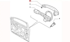 Bravo Kapı Dış Açma Kolu Şema