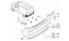 Fiorino Tampon Çeki Demir Kapağı Şema