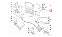 Doblo Kapı Dış Açma Kolu Şema