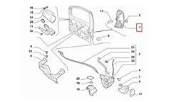 Fiorino Bagaj Dış Açma Kolu Şema