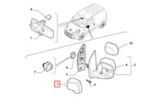 Fiorino Yan Ayna Kapağı Şema