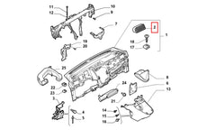 Doblo Kalorifer Havalandırma Izgarası Şema