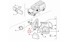 Doblo Yan Ayna İç Plastiği Şema