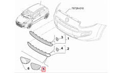 Punto Sis Farı Kapak Plastiği Şema
