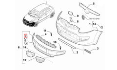 Grande Punto Tampon Çeki Demir Kapağı Şema