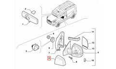 Doblo Yan Ayna Kapağı Şema