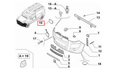 Doblo Far Yıkama Kapağı Şema