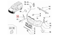 Doblo Tampon Çeki Demir Kapağı Şema