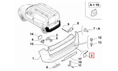 Doblo Tampon Çeki Demir Kapağı Şema