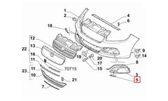 Linea Sis Farı Çerçeve Krom Nikelajı Şema
