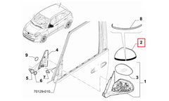 500 Yan Ayna Kapağı Şema