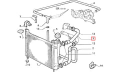 Uno Motor Radyatörü Üst Hortumu Şema