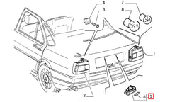 Tipo Plaka Lambası Şema