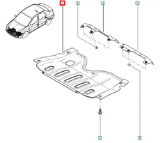 Logan Motor Alt Koruma Sacı Şema