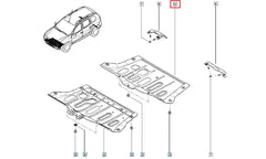 Duster Motor Alt Koruma Plastiği Şema