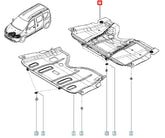 Sandero Motor Alt Koruma Plastiği Şema