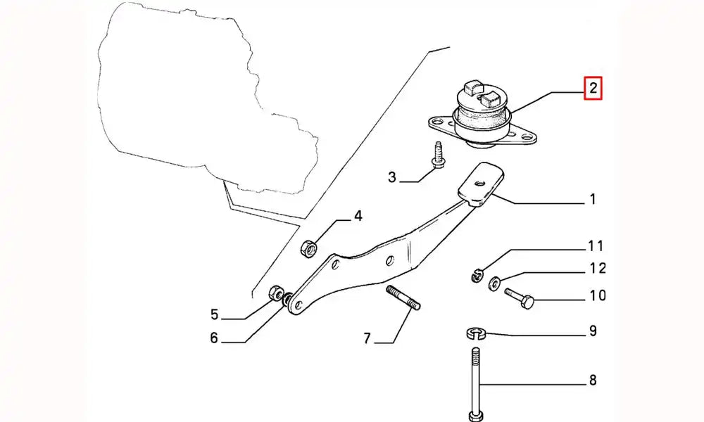 Tipo Motor Arka Bağlantı Takozu Şema Tipo Motor Arka Bağlantı Takozu Şema