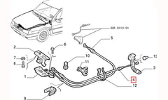 Tempra Motor Kaputu Kilit Açma Teli Şema