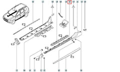 Duster Marşpiyel Kaplama Plastiği Şema