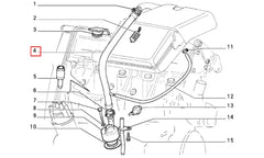 Tempra Motor Yağ Buhar Hortumu Şema