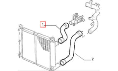 Tipo Motor Radyatörü Üst Hortumu Şema