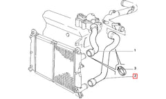 Tempra Motor Radyatörü Alt Hortumu Şema