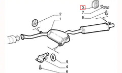 Tempra Egzoz Askı Ve Montaj Lastik Takozu Şema