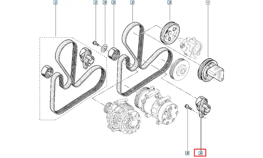 Megane Alternatör Kayışı Gergi Bilyası Şema Megane Alternatör Kayışı Gergi Bilyası Şema