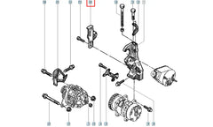 Clio Alternatör Kayışı Gergi Bilyası Şema
